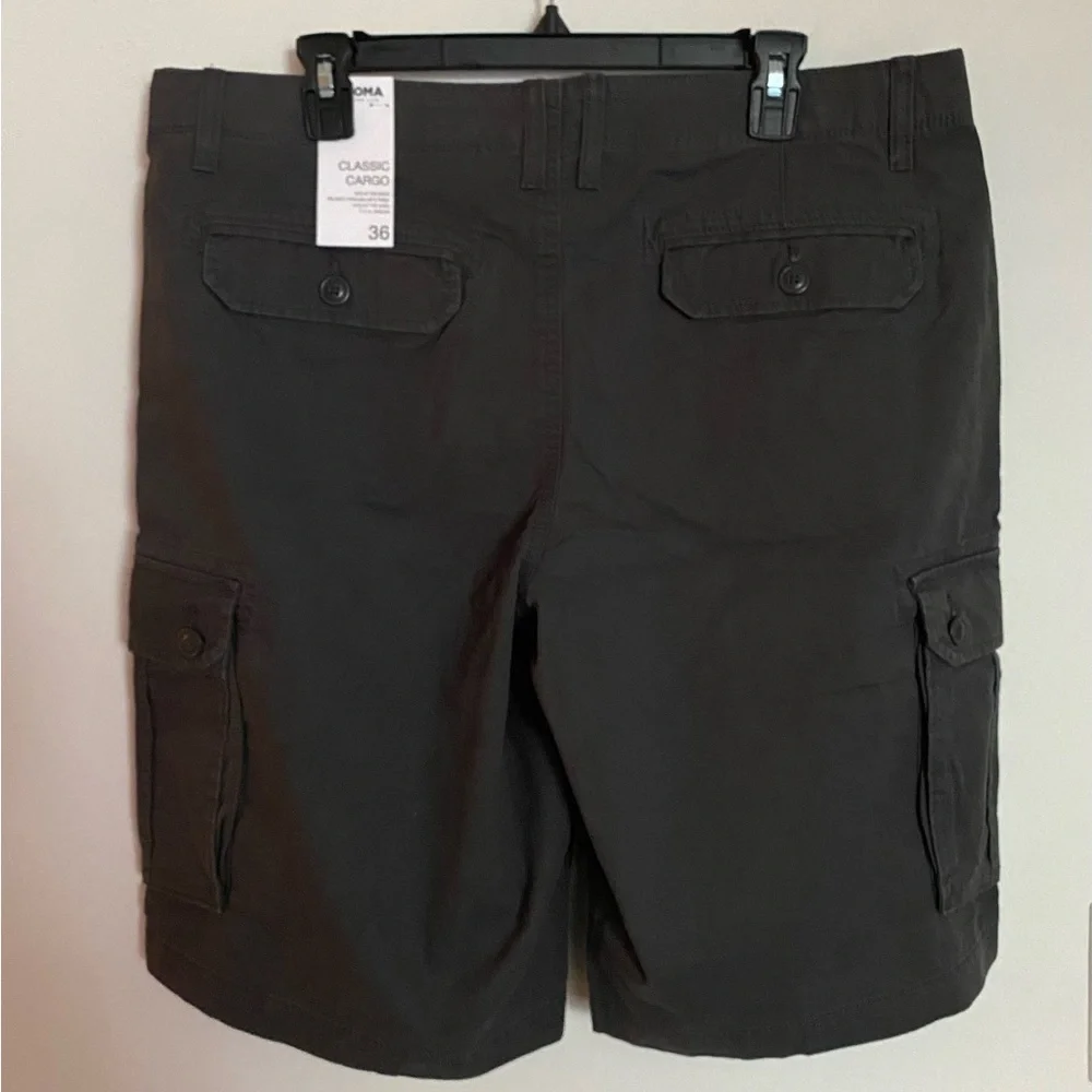 Sonoma Classic Cargo, Dark Gray, Men’s Shorts, New, 36, Gift / School / Casual - Picture 5 of 7